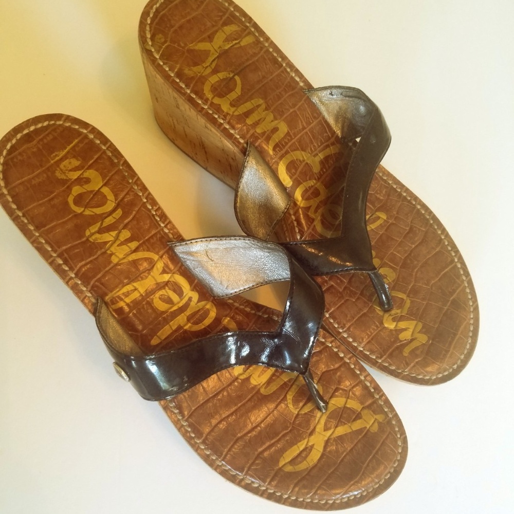 Sam Edelman | Women's Romy Sandal Cork Heel Black